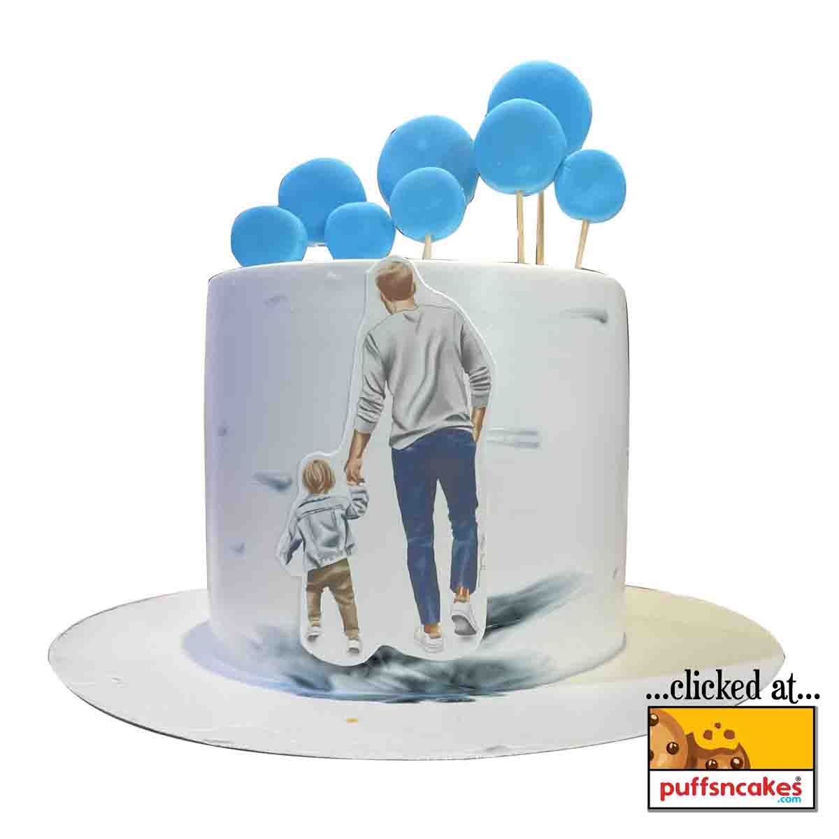 (1557) Father Son Theme Cake